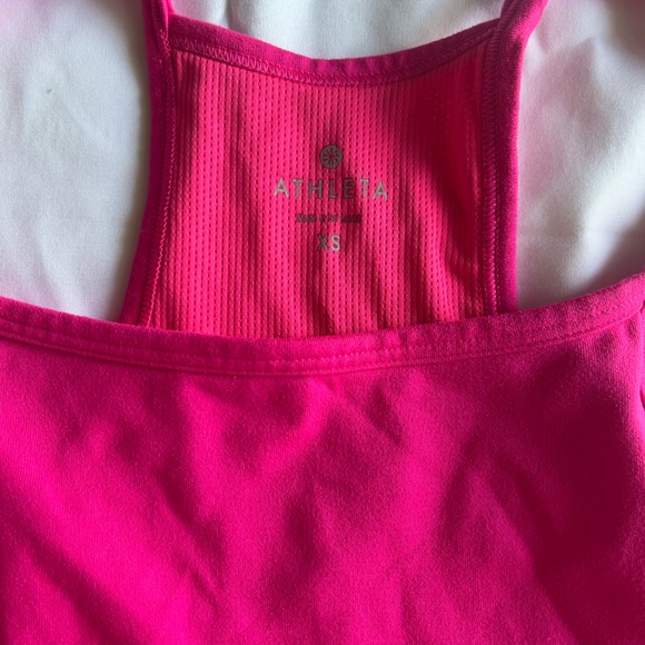 Athleta Neon Pink Yoga Sports Bra SIZE XS - Picture 4 of 6